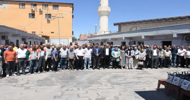Eş Başkanlar Serhan Paydaş ve Garip Yeşil, Belediye Personeliyle Bayramlaştı (5)